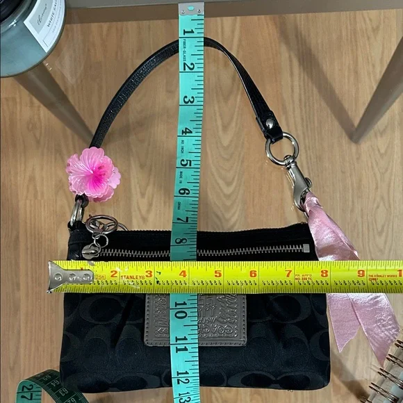 Coach Poppy Vintage Black Mini Shoulder Bag - Picture 11 of 11